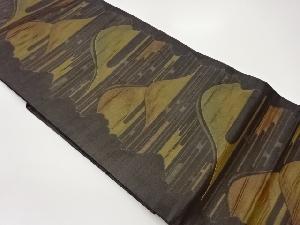 ふくれ織雲にヱ霞・遠山模様織出し名古屋帯